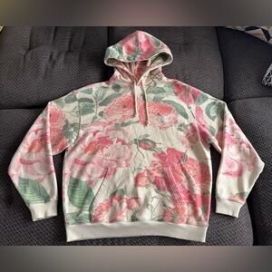 KITH Peony Print Hoodie Heavyweight Sweatshirt Pink XL FW20 Collection Floral